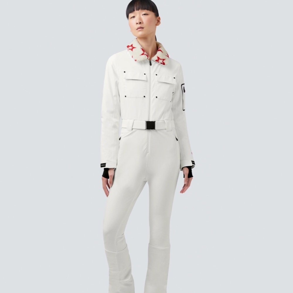 PERFECT MOMENT "QANAG" WHITE 1 PIECE SKI SUIT - SIZE XS